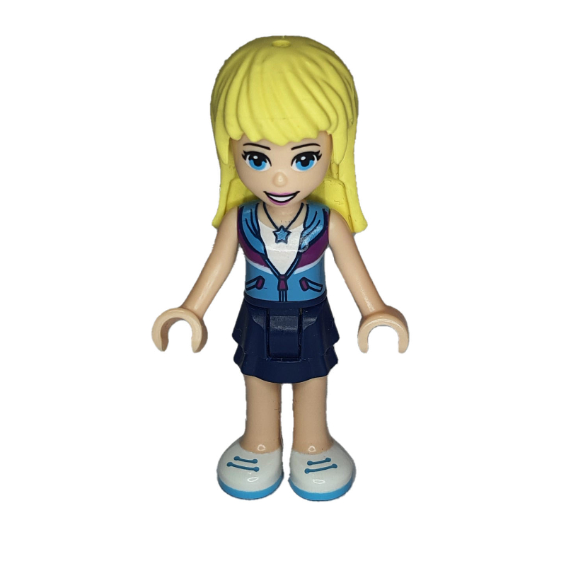 LEGO Stephanie - Medium Azure Jacket, Dark Blue Skirt (fig-008981)