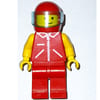Man, Red Jacket with Zipper and Pockets, Red Legs, Red Helmet with Visor