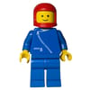 Man, Blue Jacket with Zipper, Blue Legs, Red Helmet