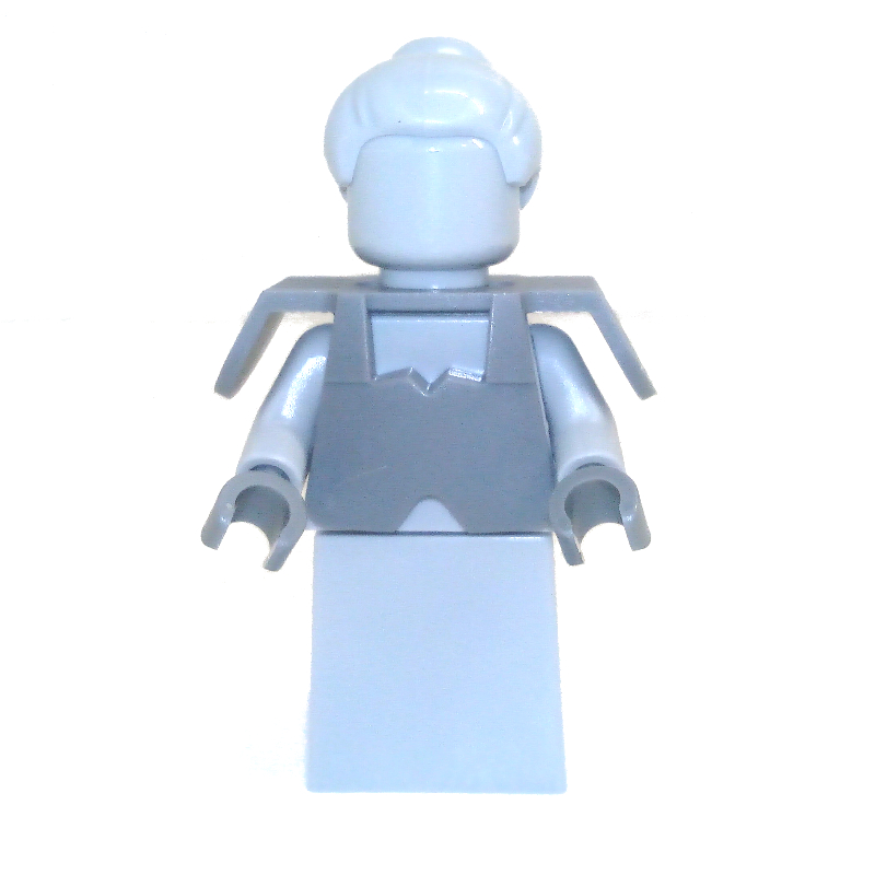 LEGO Statue - Lilly Light Bluish Gray Hair in Bun (fig-009078)