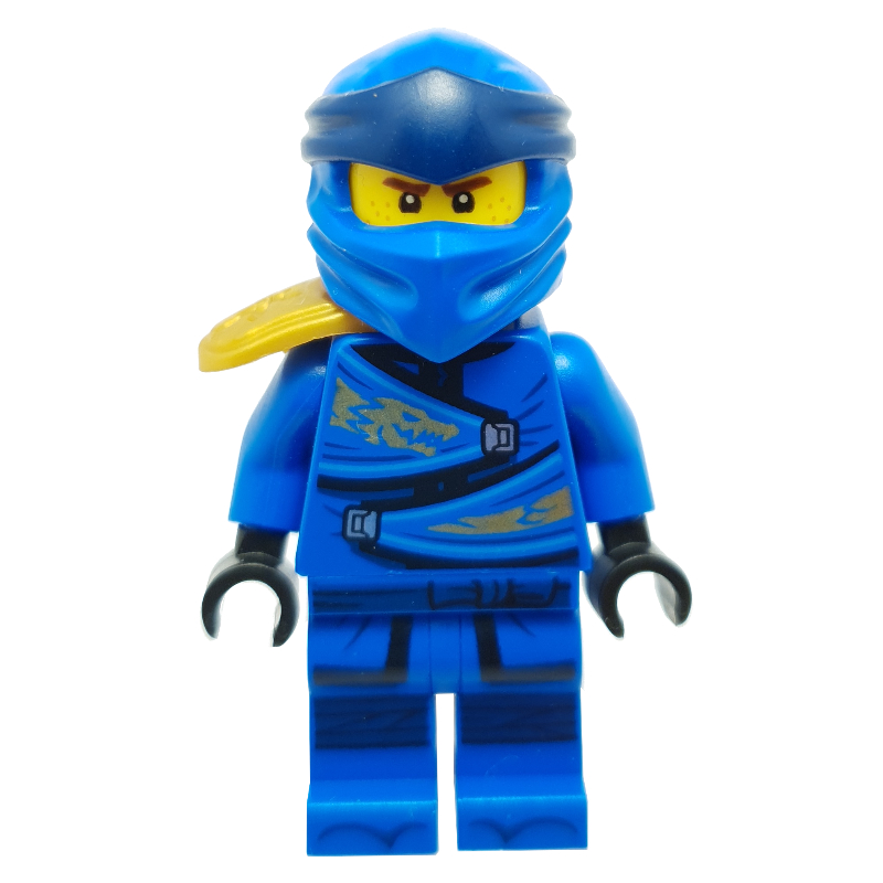 LEGO Jay with Pearl Gold Shoulder Cover (Legacy) (fig-009081)