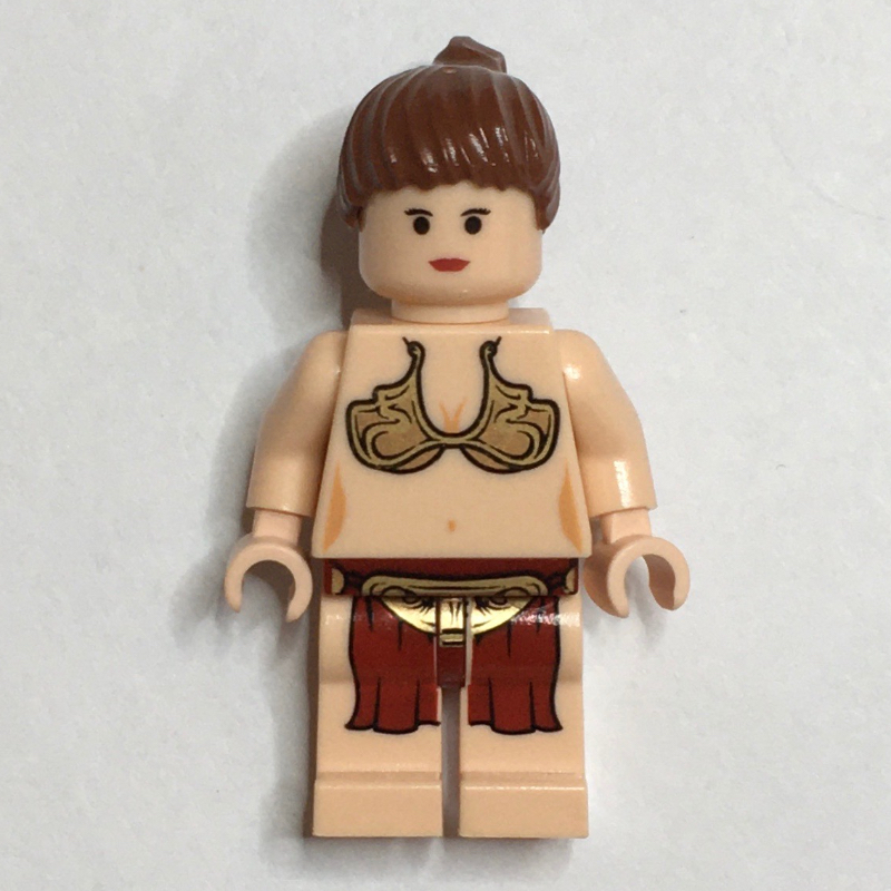 LEGO Princess Leia, Slave Outfit, Black Eyes (fig-009098)