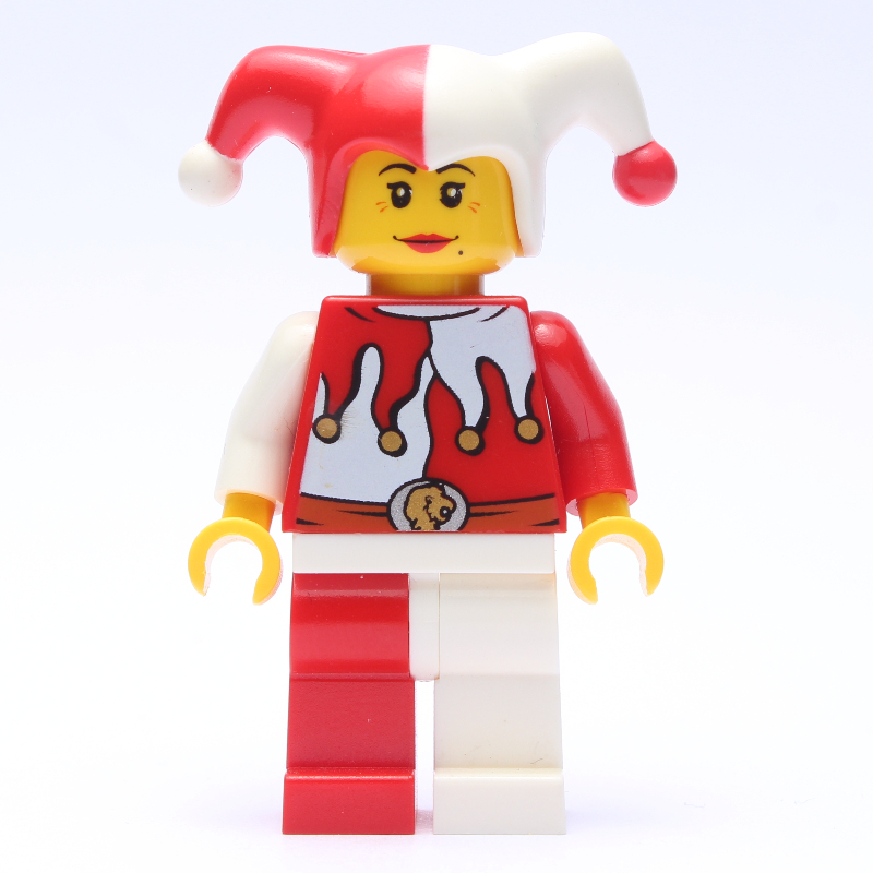 LEGO Jester, Woman, Red and White (fig-009109)
