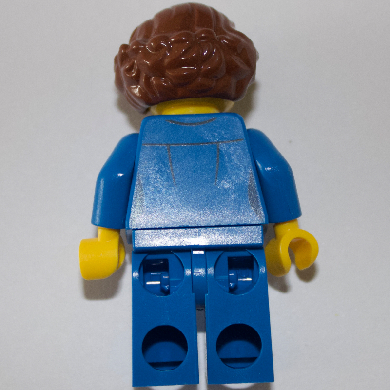 LEGO Pilot - Blue Torso, Blue Legs, Reddish Brown Hair (fig-009145)