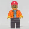 Orange Torso, Dark Brown Legs, Red Cap