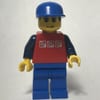 Red Torso, Blue Legs, Blue Cap