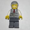 Light Bluish Grey Torso, Dark Bluish Grey Legs, Light Bluish Grey Hair