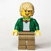 Green Torso, Dark Tan Legs, Tan Hair