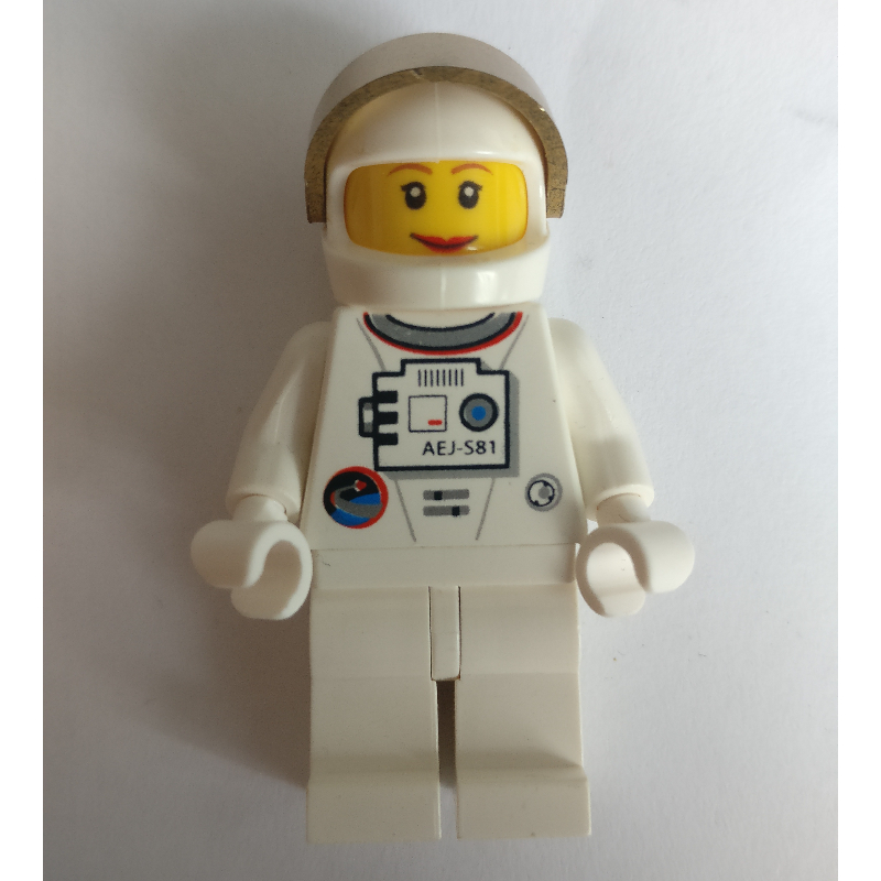 LEGO Astronaut - White Torso and Legs, Gold Visor, Female (fig-009225)