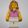 Bright Pink Torso, White Legs, Medium Nougat Hair