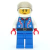 Driver - Blue Torso, Blue Legs, White Helmet