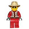 Red Torso, Red Legs, Tan Hat