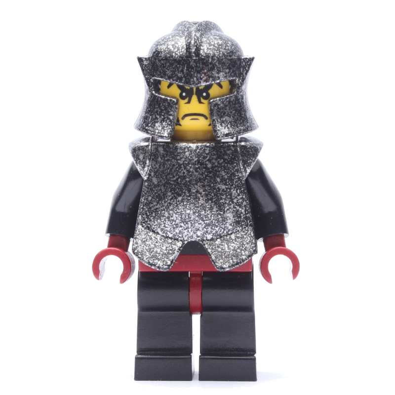 LEGO Shadow Knight, Speckle Black-Silver Helmet and Armor (fig-009387)