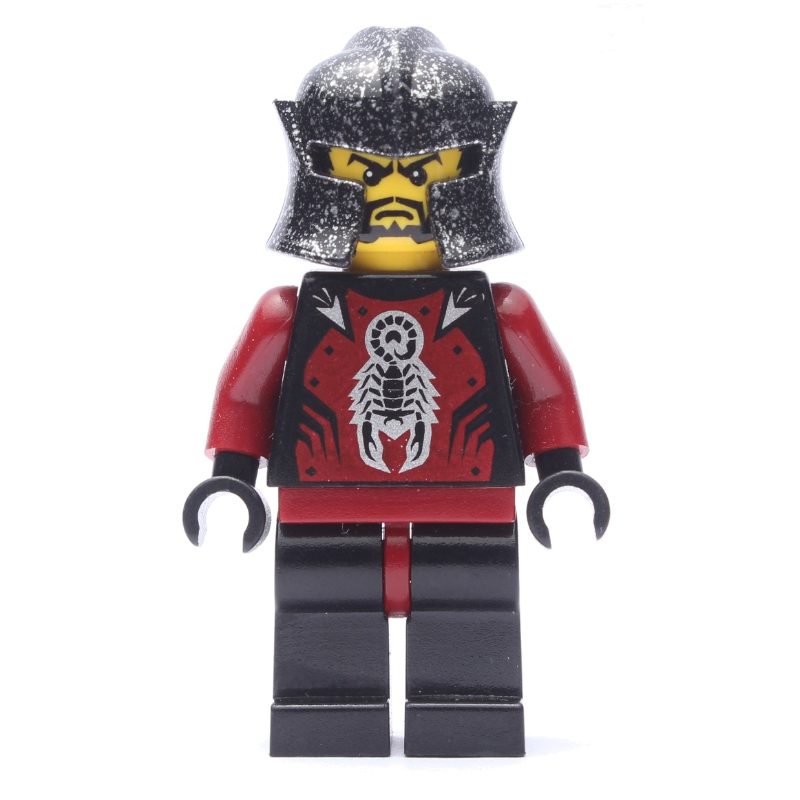 LEGO Shadow Knight, Speckle Black-Silver Helmet (fig-009390)