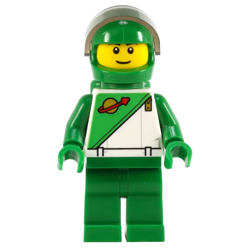 LEGO Futuron Spaceman, Green with Airtanks and Trans-Brown Visor (LEGO Store Statue) (fig-009437)