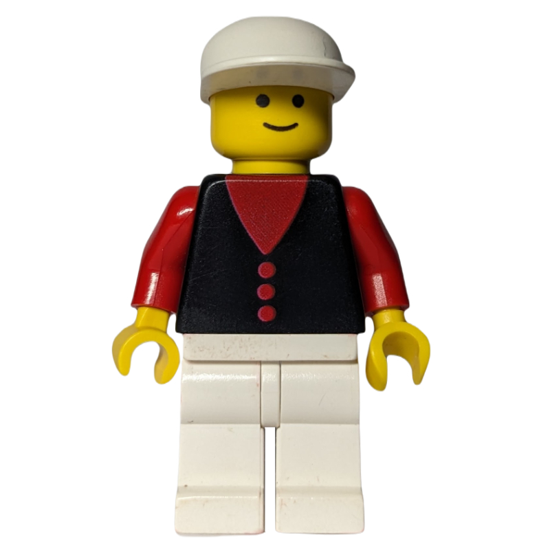 LEGO Black Torso, White Legs, White Cap (fig-009474)