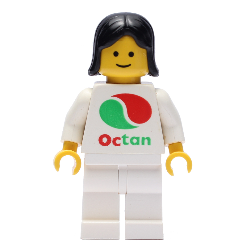 LEGO White Torso Octan, White Legs, Black Hair, Female (fig-009494)