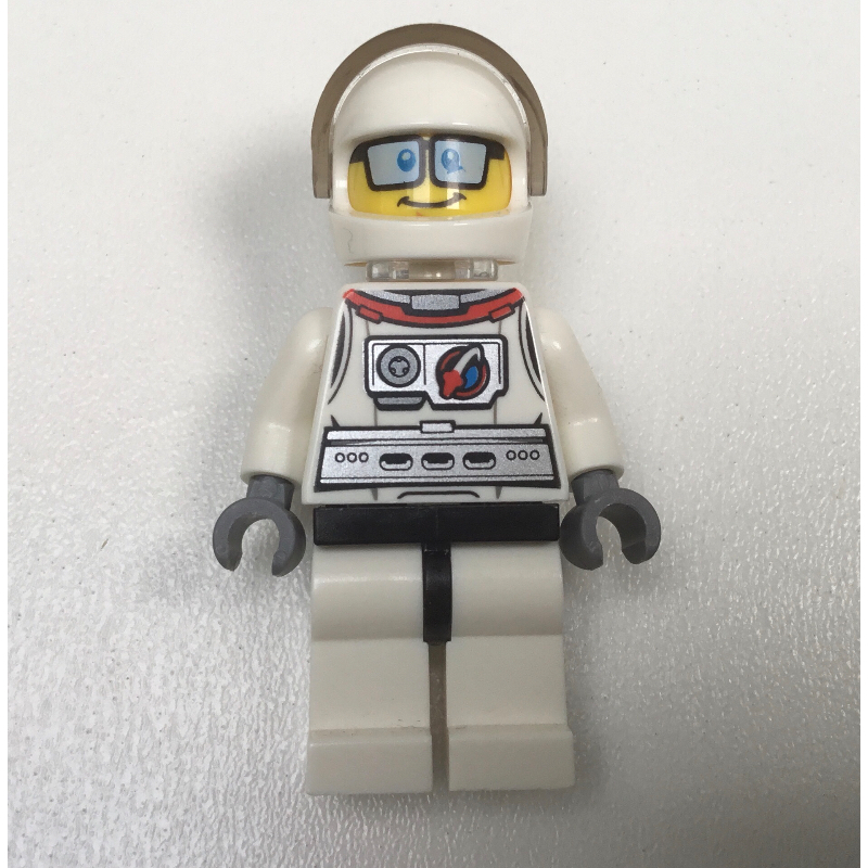 LEGO Astronaut - White Torso and Legs, Neck Bracket, Glasses (fig-009520)