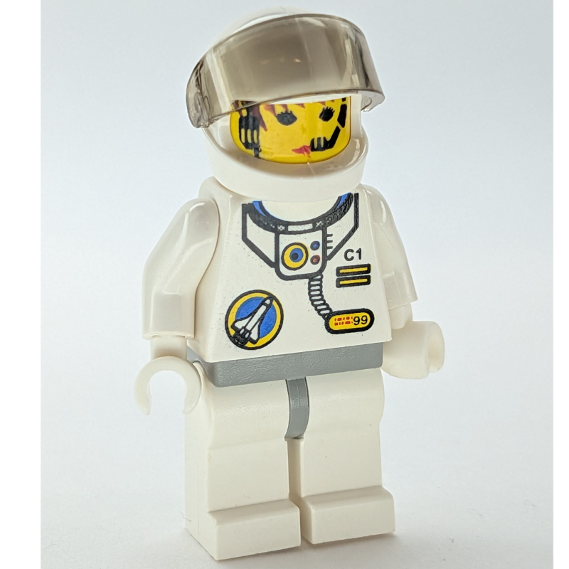 LEGO Astronaut - White Torso and Legs, Tans-Black Visor, Female (fig-009521)