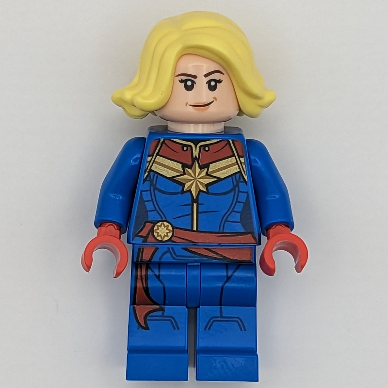 LEGO Captain Marvel, Bright Light Yellow Hair (fig-009581)