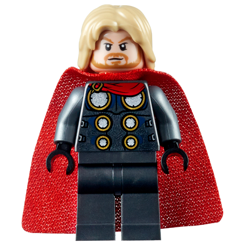 LEGO Thor, Red Cape, Tan Hair (fig-009582)