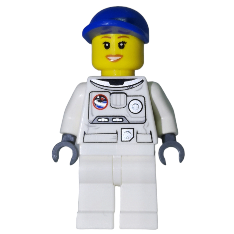 LEGO Astronaut, Woman, White, Blue Cap (fig-009699)