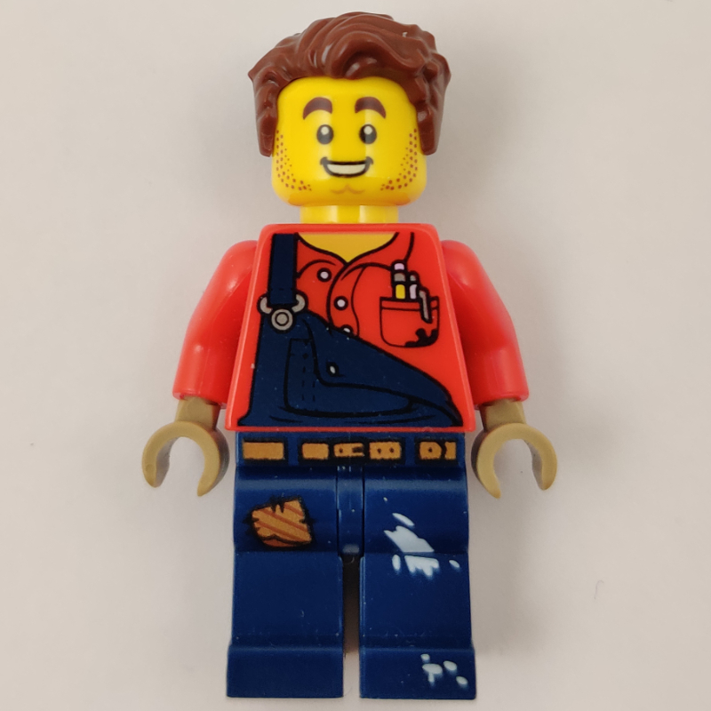 LEGO Harl Hubbs, Dark Blue Overalls (fig-009708)