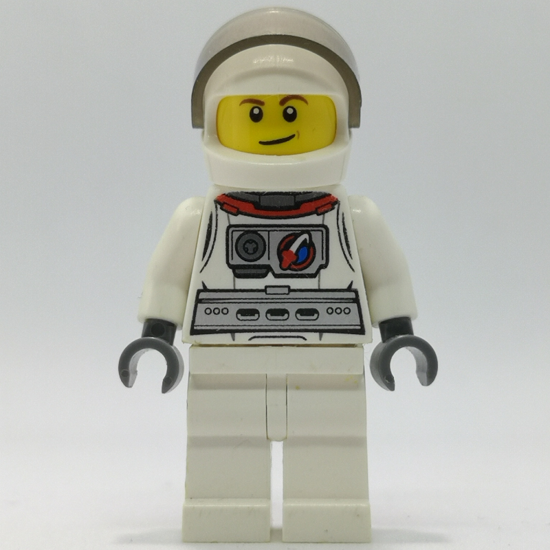 LEGO Test Pilot, White Astronaut Suit, White Helmet with Visor (fig-009777)