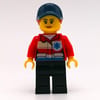 Paramedic, Woman, Red Jacket with Star of Life, Dark Blue Cap with Hair