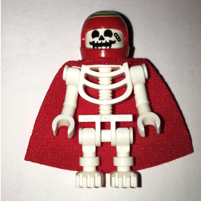 LEGO Douglas Elton / El Fuego, Skeleton with Red Helmet and Cape (fig-009879)