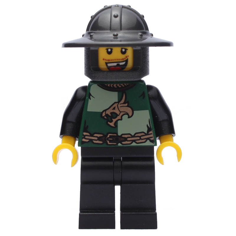 LEGO Knight, Dark Green, Wide Brim Helmet (fig-009887)