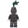 Dragon Knight, Black, Helmet with Dark Green Plume