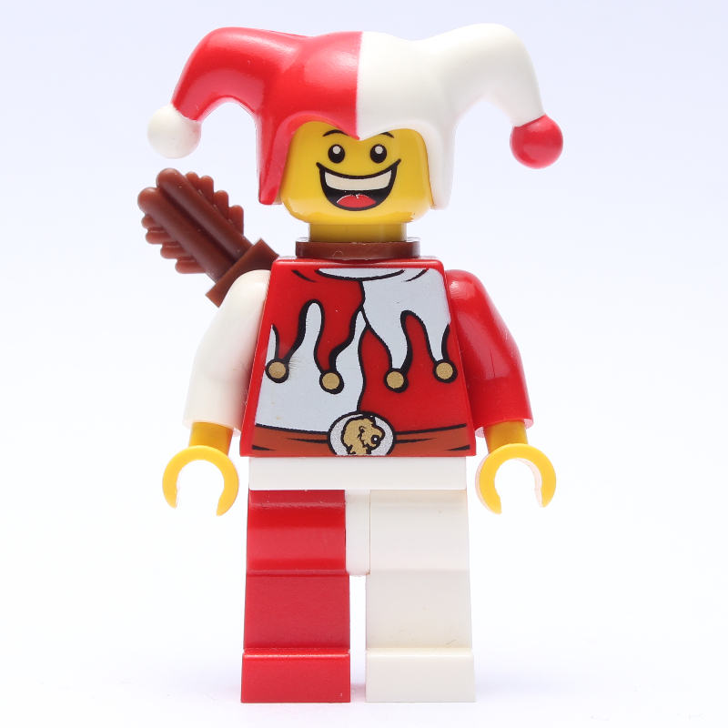 LEGO Jester, Red and White, Quiver (fig-009889)