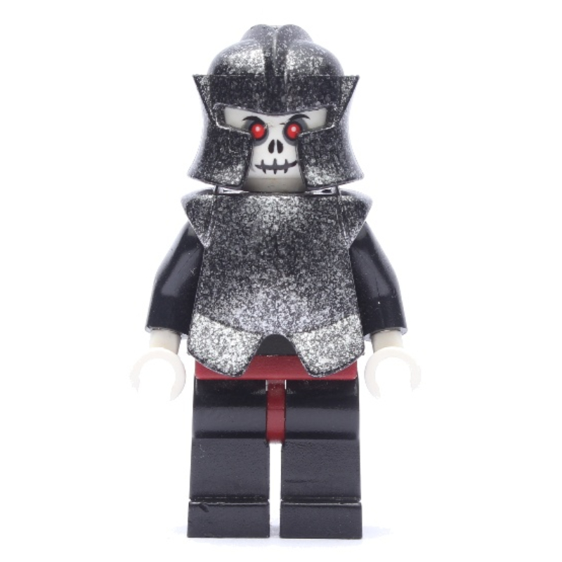 LEGO Skeleton Warrior Grimhelma, Speckle Black-Silver Armor and Helmet (fig-009907)