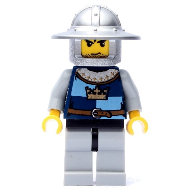 LEGO Knight, Dark Blue, Wide Brim Helmet (fig-009921)