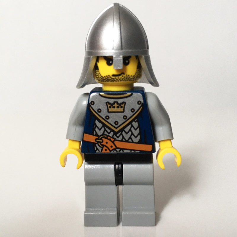 LEGO Knight, Dark Blue, Helmet, Stubble (fig-009929)