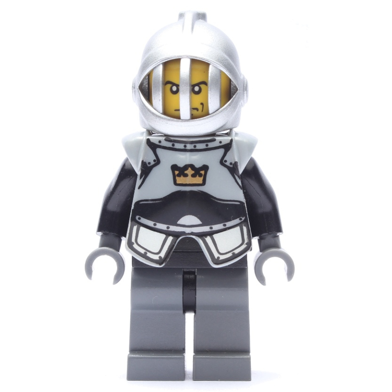 LEGO Knight, Black, Armor, Helmet with Grille (fig-009931)