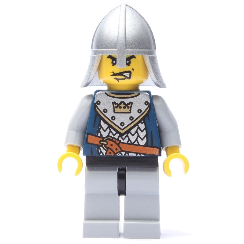 LEGO Knight, Dark Blue, Helmet, Angry (fig-009934)