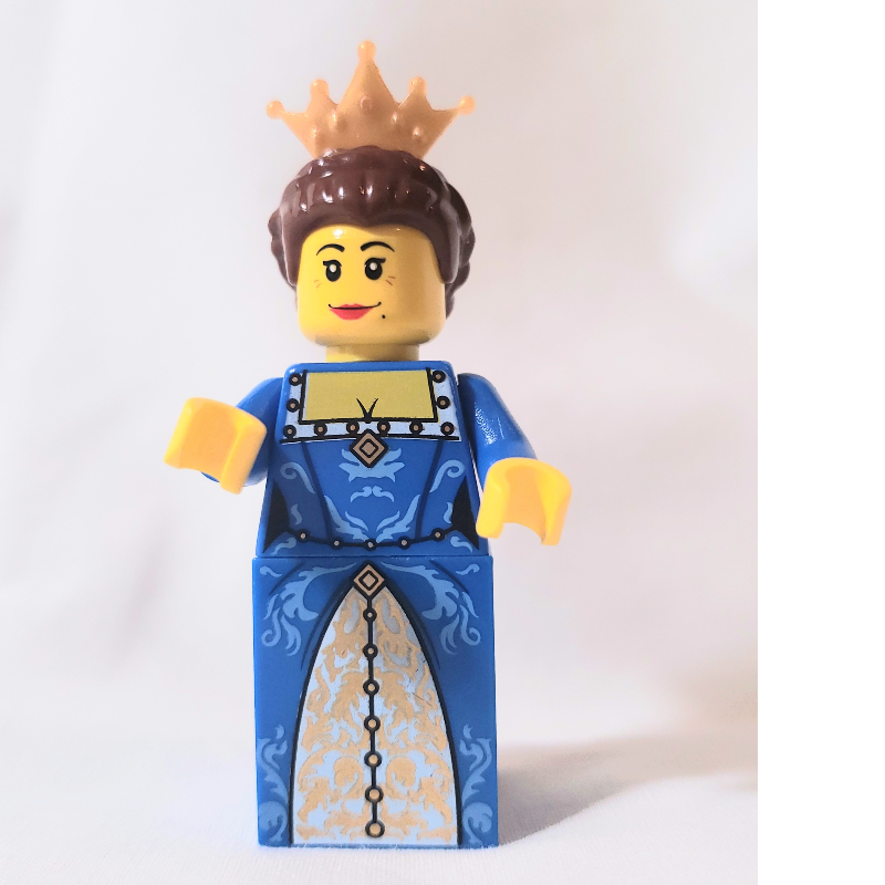 LEGO Queen, Blue Dress, Crown (fig-009940)