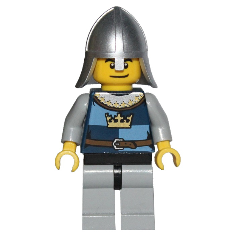 LEGO Knight, Dark Blue, Helmet, Happy / Scared (fig-009947)