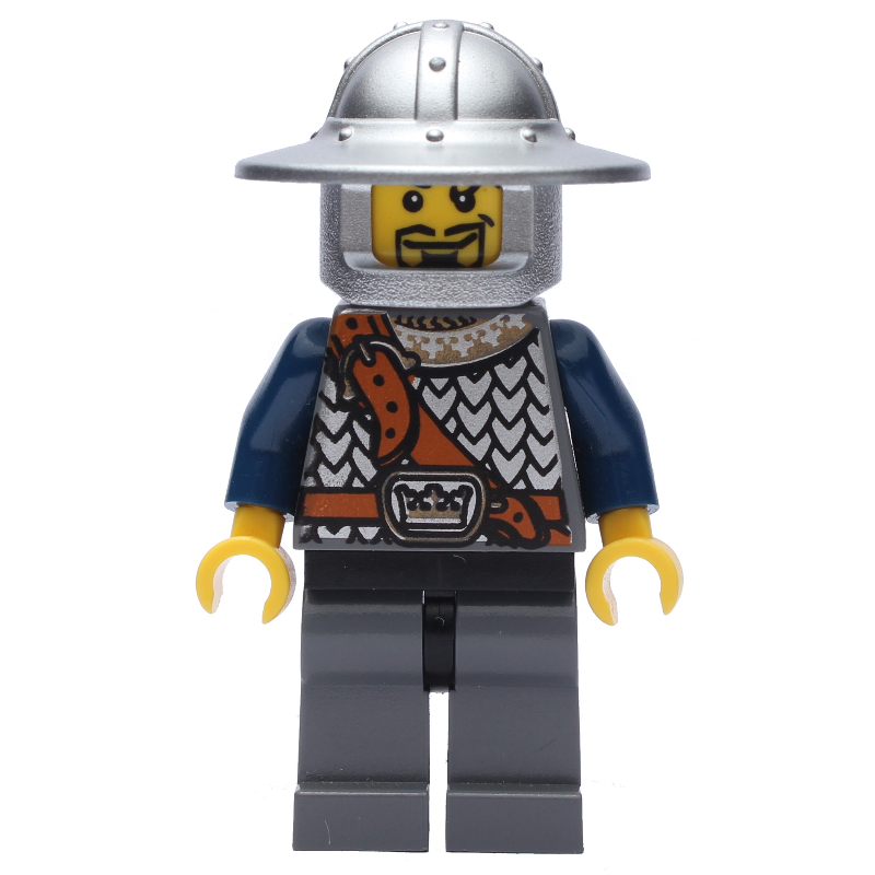 LEGO Knight, Dark Blue, Wide Brim Helmet, Goatee Beard (fig-009948)
