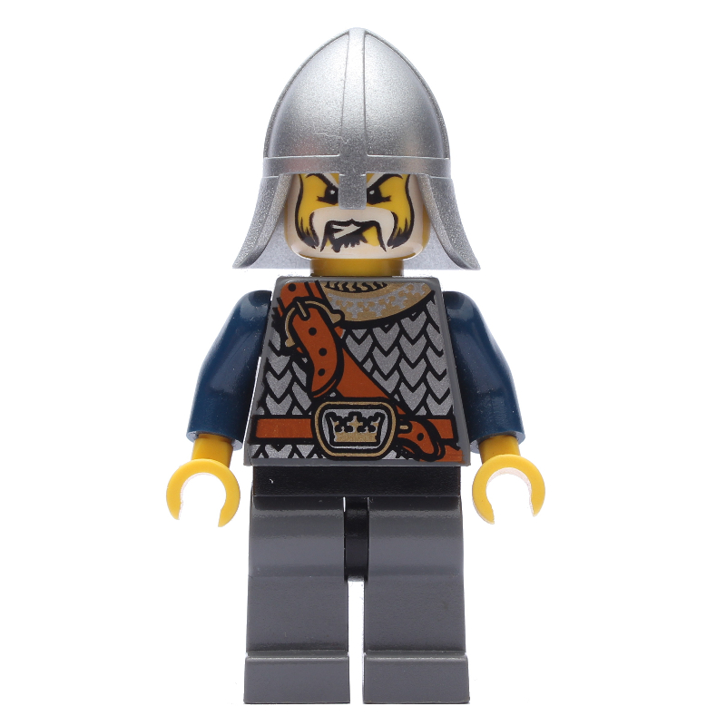 LEGO Knight, Dark Blue, Helmet, White Beard (fig-009958)