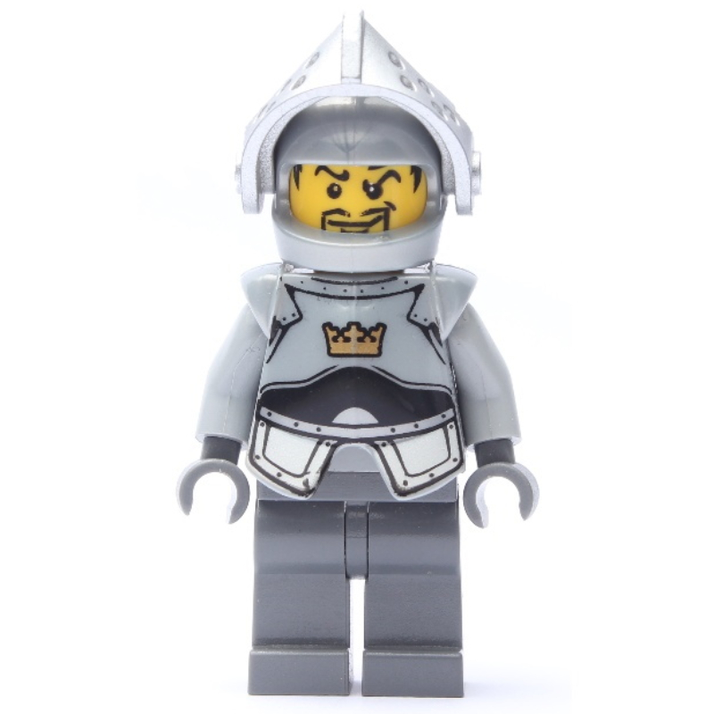 LEGO Knight, Gray, Armor, Helmet with Visor (fig-009961)