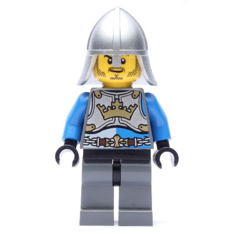 LEGO Knight, Blue, Printed Breastplate, Helmet (fig-010060)