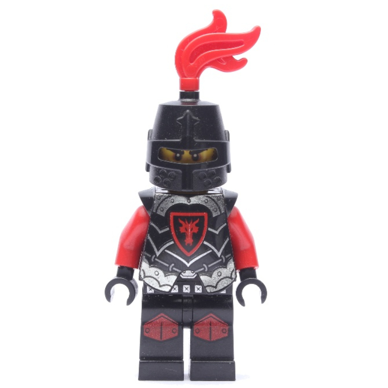 LEGO Dragon Knight, Red, Armor, Helmet with Red Plume (fig-010062)