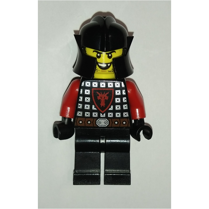LEGO Dragon Knight, Red, Helmet, Stubble (fig-010064)