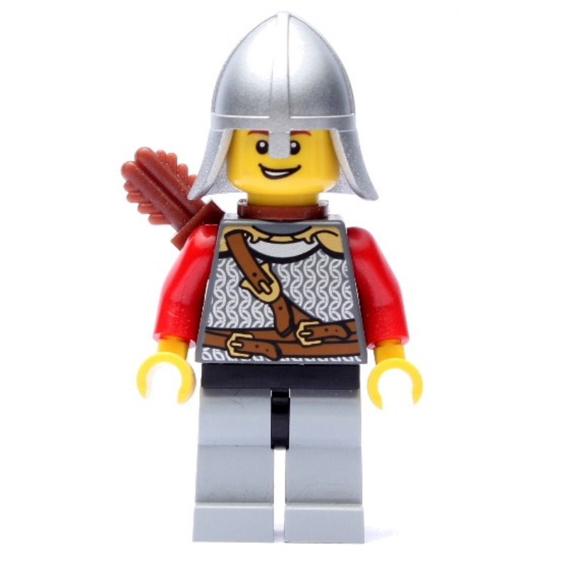 LEGO Lion Knight, Archer, Helmet, Quiver (fig-010079)