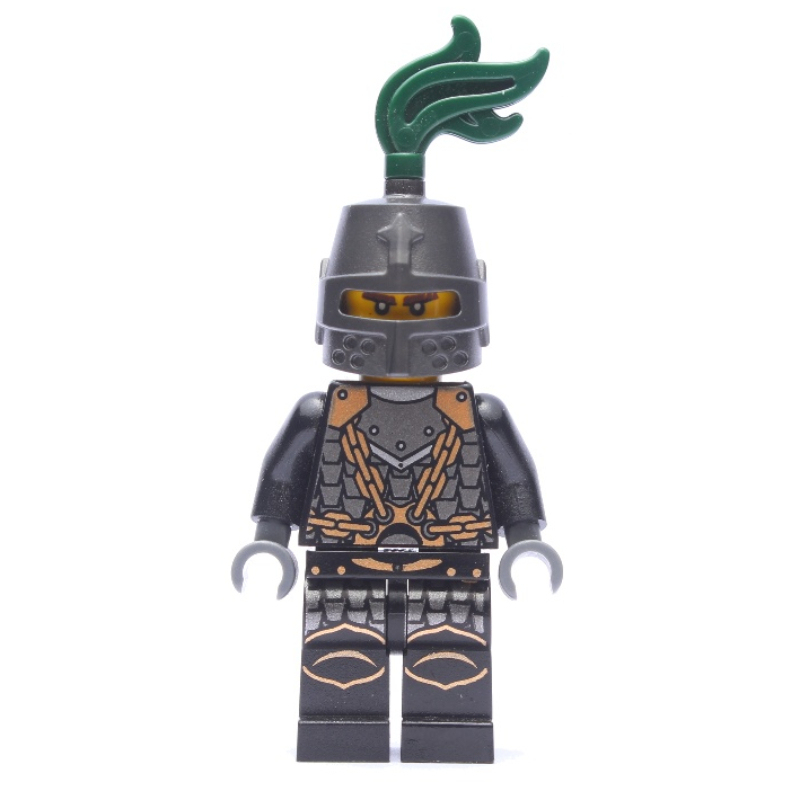 LEGO Dragon Knight, Dark Green, Pearl Dark Gray Helmet with Dark Green Plume (fig-010083)