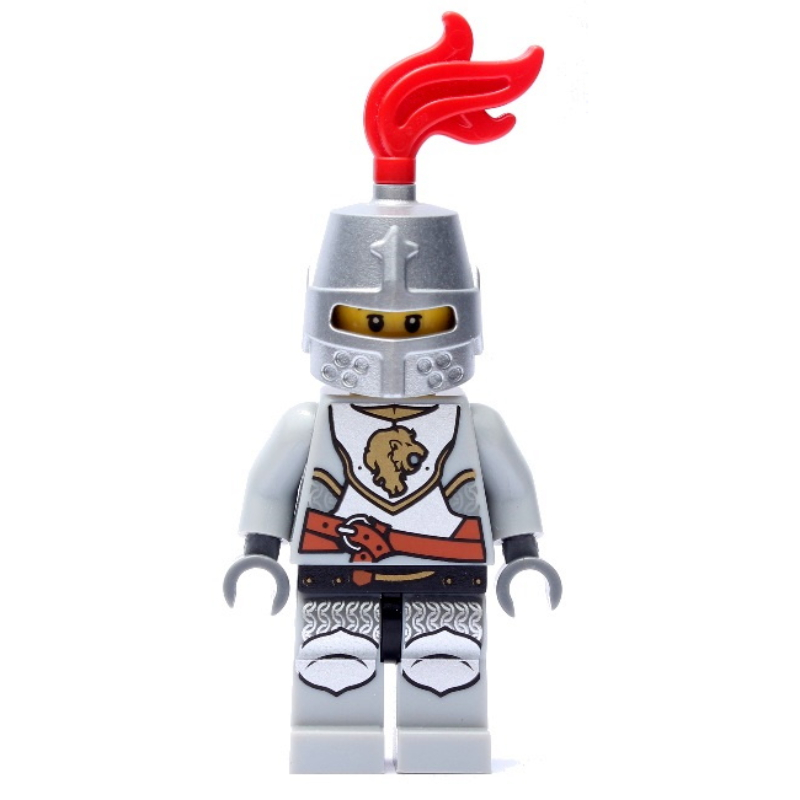 LEGO Lion Knight, Helmet with Red Plume (fig-010085)