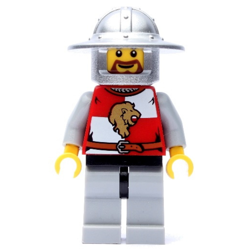 LEGO Lion Knight, Wide Brim Helmet, Beard (fig-010098)